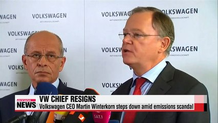 Volkswagen CEO resigns over emissions scandal