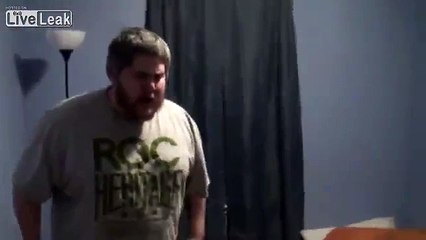 Fat kid goes nuts when Batista wins the Royal Rumble