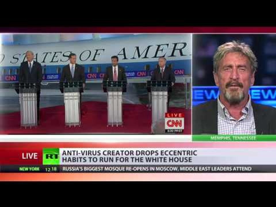 ‘Republican party & Democratic party are machines without heart, soul’ – John McAfee
