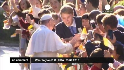 Descargar video: Pope Francis meets President Obama