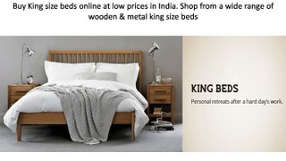 Buy King Size Bed Online in India at Housefull.co.in