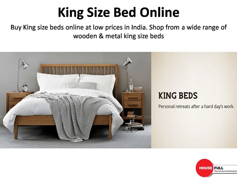 Buy King Size Bed Online in India at Housefull.co.in