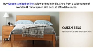 Buy Queen Size Bed online in India at Housefull.co.in