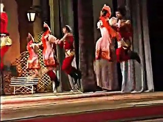 Incredible Russian Folk dance play on stage...