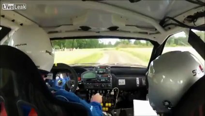 Nasty Head-Snapping Rally Car Crash - A Case for HANS