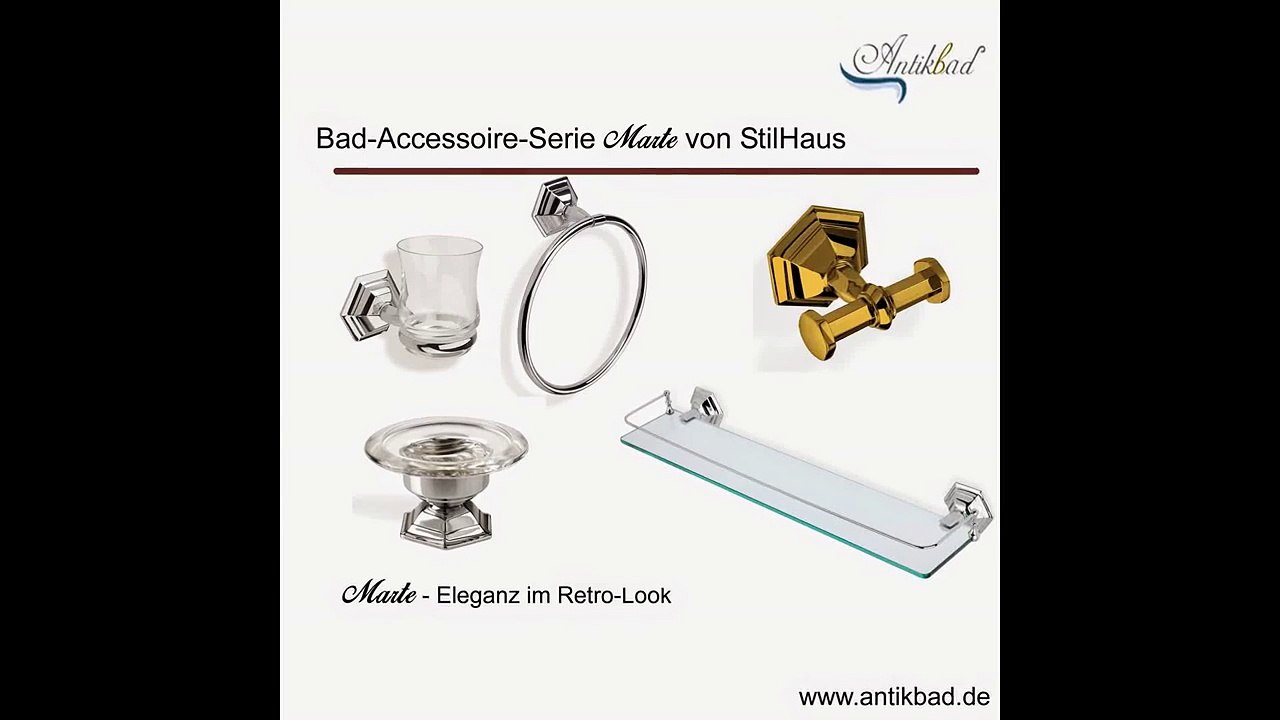 Retro Bad-Accessoire-Serie Marte - klassisch-elegant