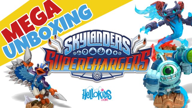 Skylanders Superchargers : Mega Unboxing ! (Hellokids)