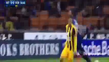 اهداف مباراة انتر ميلان وهيلاس فيرونا 1-0 - الدوري الايطالي 2015