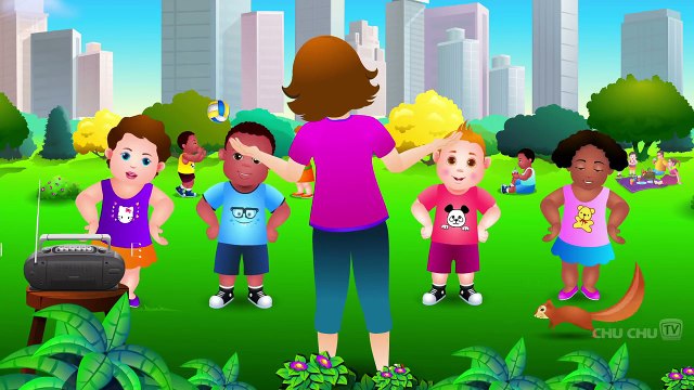 Head, Shoulders, Knees & Toes - 3D Animation - English Nursery Rhymes - Nursery Rhymes - Kids Rhymes - for children with Lyrics
