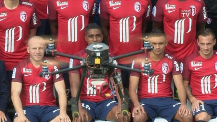 Un drone s’incruste sur la photo du LOSC
