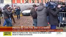 Procès du Carlton de Lille : des Femen se jettent sur la voiture de DSK