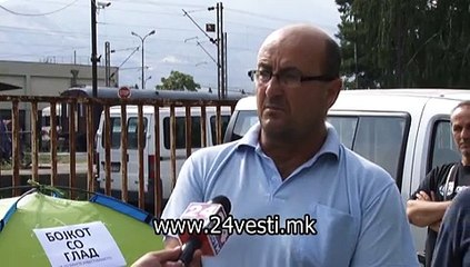 STRAJK SO GLAD MASINOVOZACI     24 09