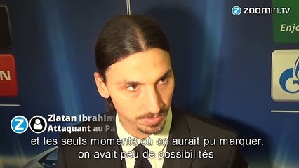 Ibrahimovic: 'On a eu peu de possibilités de marquer'