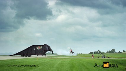 Motorcyclist Jumps Over A Flying Airplane - VideoMunch