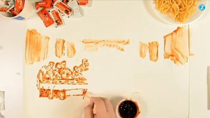 Cet artiste est le Leonard De Vinci du frites-ketchup !