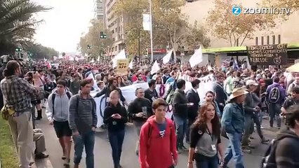 Chili : une manifestation étudiante tourne au vinaigre