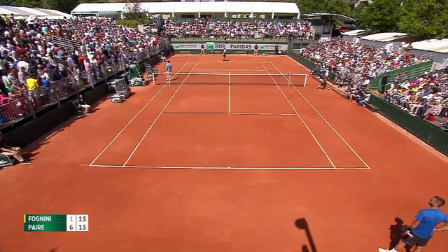 Roland-Garros 2015 : une bagarre dans les tribunes interrompt le match Paire-Fongnini