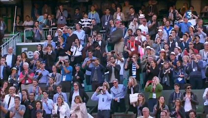 "Roland je t'aime" : Jo-Wilfried Tsonga déclare sa flamme au public du court Philippe-Chatrier