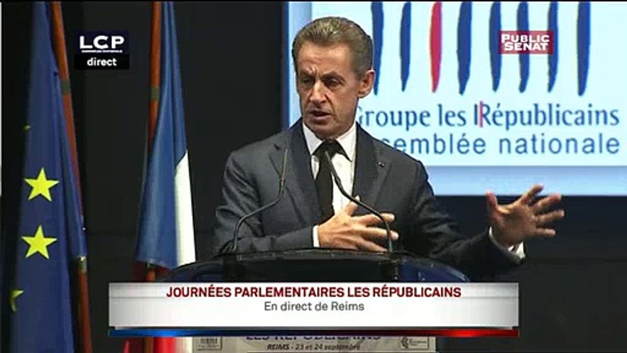 Le lapsus de Nicolas Sarkozy durant les journées parlementaires LR