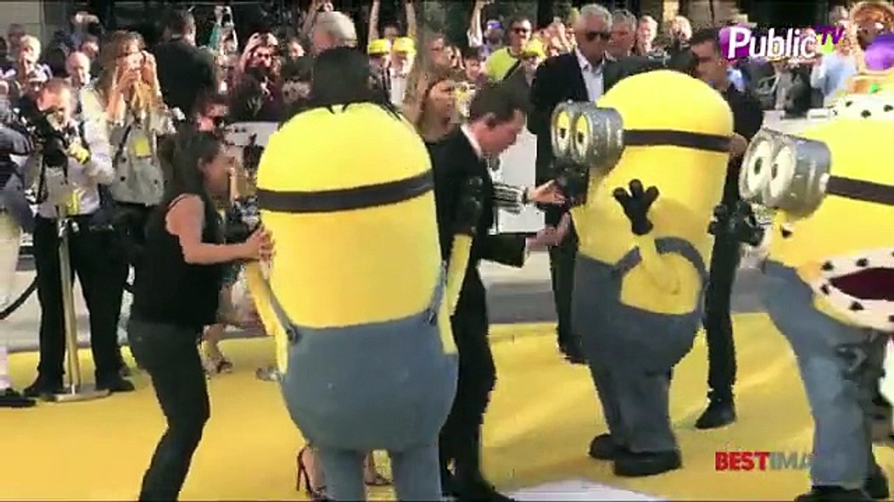 Exclu Vidéo : Sandra Bullock : angélique pour l'avant-première de "Minions"