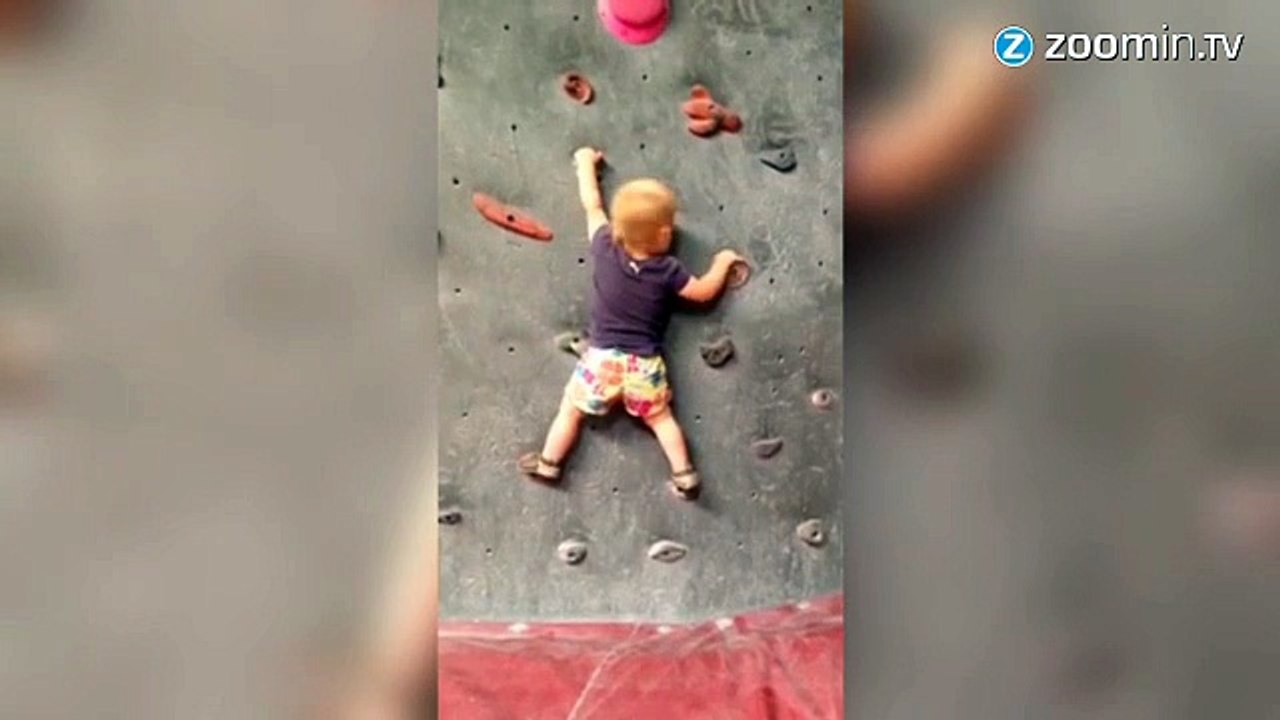 Ce bébé escalade encore mieux qu'il ne marche !