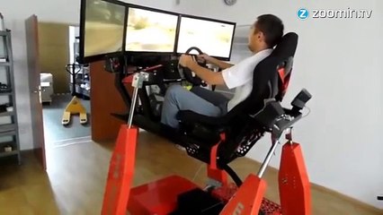 Moi aussi je veux ma chaise mobile triple écran !