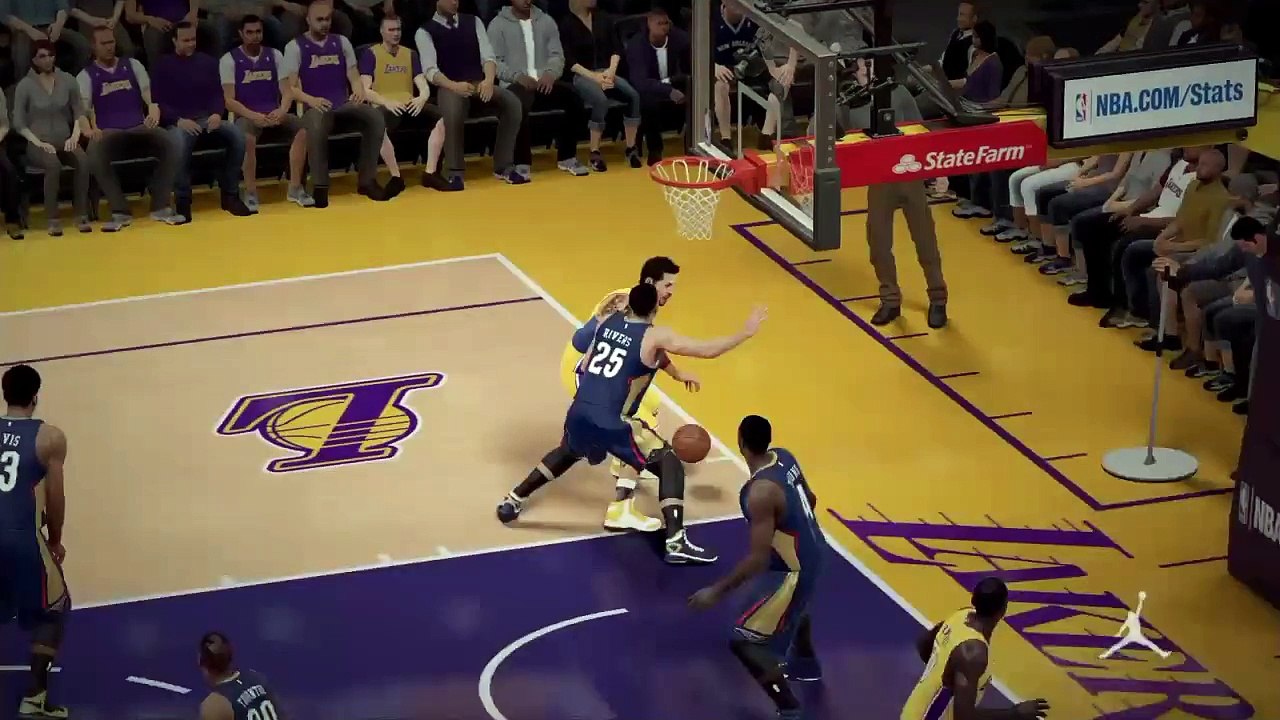 NBA 2K15 PS4 1080p HD Mejores jugadas Los Angeles Lakers-New Orleans Pelicans