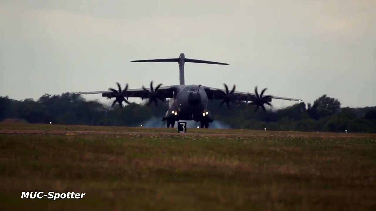 Airbus A400M Atlas arrival at RIAT 2015 AirShow