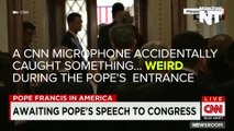 CNN Hot Mic Catches Woman 'Plotting' To Throw Shoe At Pope