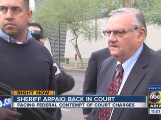 Sheriff Joe Arpaio back in court