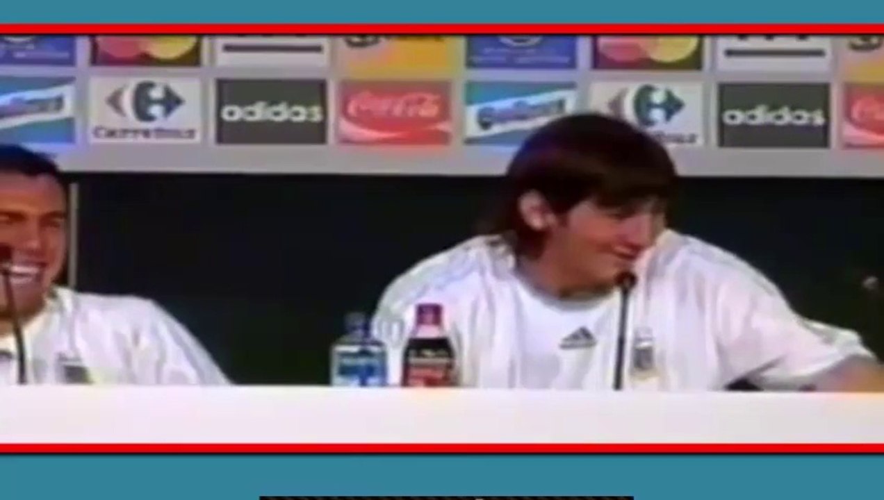 Broma entre Messi y Tevez