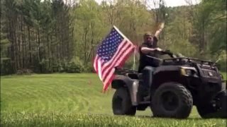 Redneck celebrates bin Laden's death by riding ATV, shooting gun