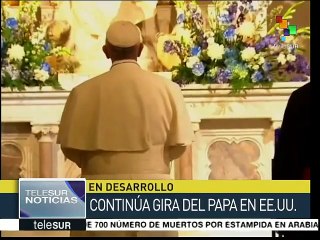 Papa Francisco se reúne con población sin techo de Washington
