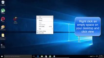 How to Hide desktop icons on windows 10