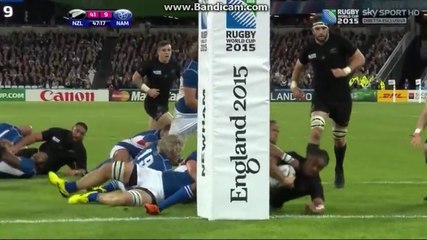 All blacks namibia Julian Savea Try - wonderful line