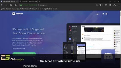 Un Tchat est installé sur le site