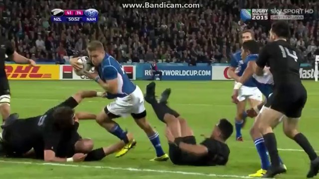 Namibia scores a try against ALL BLACKS with DEYSEL!! HONOUR TO NAMIBIANS!!!