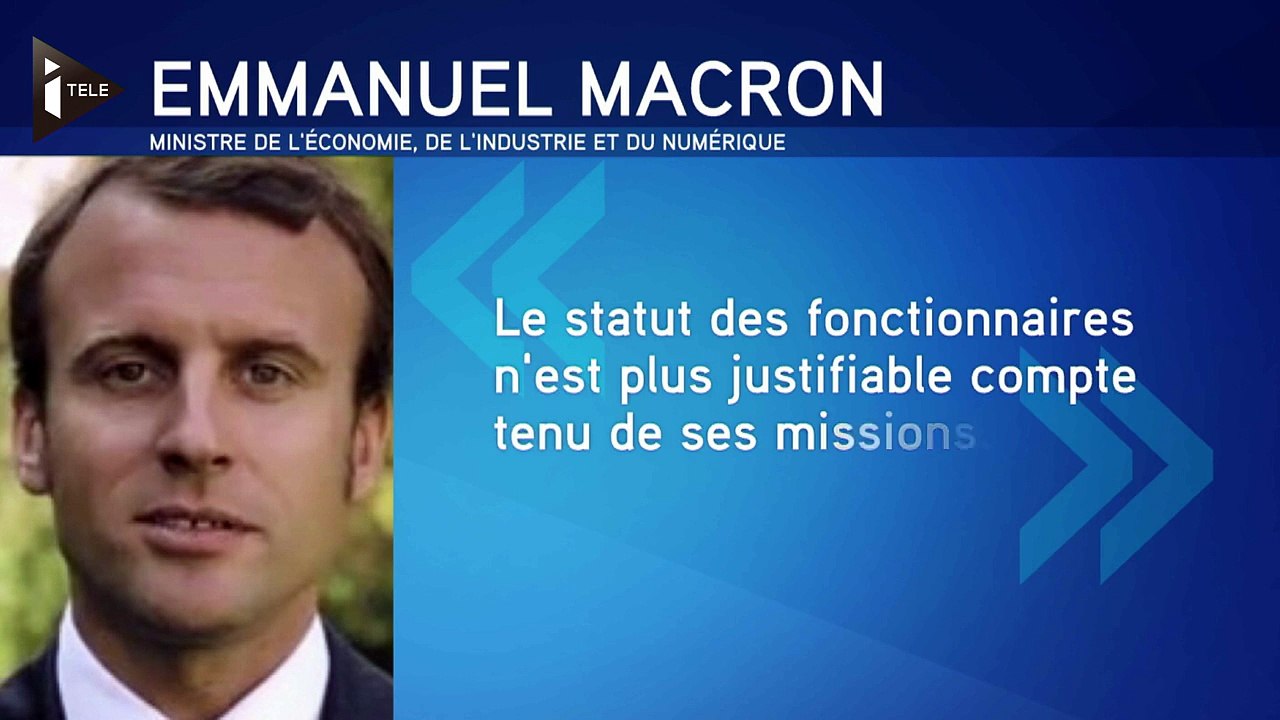 Statut des fonctionnaires : les Français approuvent Macron - Vidéo  Dailymotion