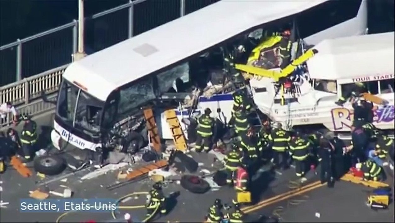 Au moins 4 morts et 9 blessés graves dans une collision de bus à Seattle