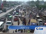 Traffic Jam on roads in Lahore