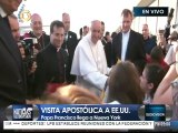 Papa Francisco arriba a Nueva York