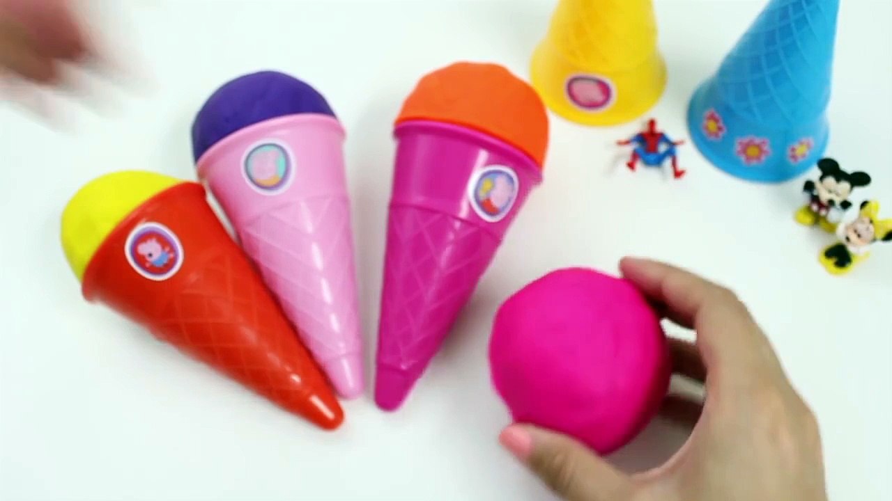 Peppa Pig Ice Cream Parlor Building Toys Play Doh Rainbow Ice Cream DIY La Heladería de Peppa Pig