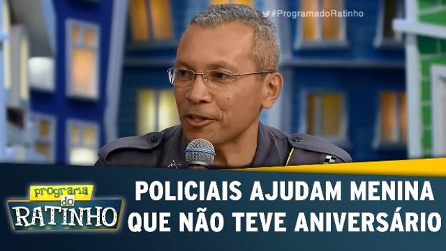 Policiais ajudam menina que não teve aniversário