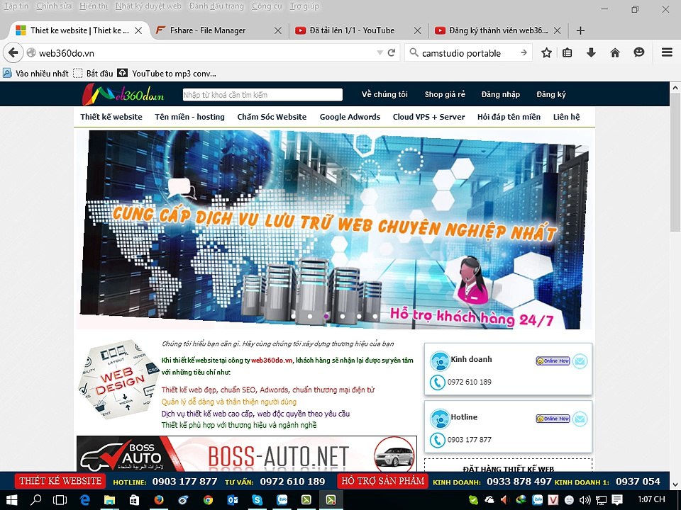 Hướng dẫn đặt thiết kế web tại web360do.vn