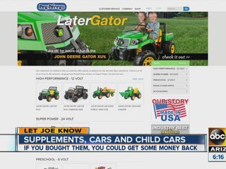 Class action lawsuits: Supplements, cars and child cars