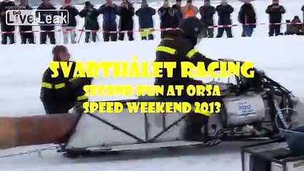 Pulse Jet Snowmobile at Orsa Speed Weekend 2013 (Sweden) *SOUND WARNING*