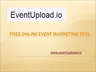 Free Online Event Marketing or Promotion