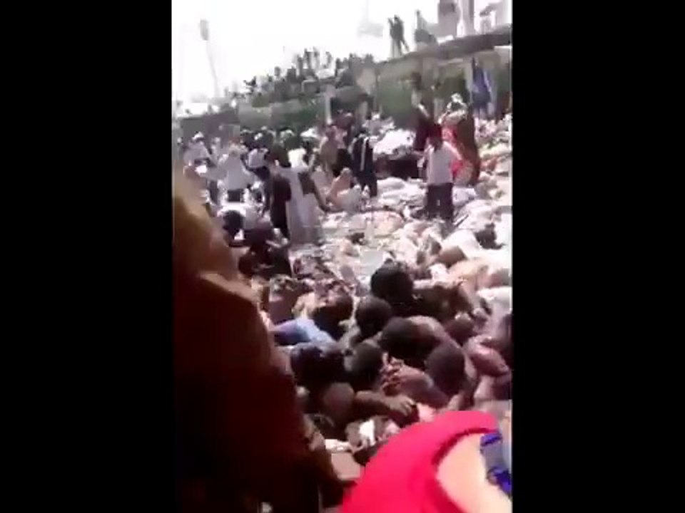 Exclusive footage of Mina accident Allah maghfirat kary Saudi arabia انا للہ وانا الہ راجعون