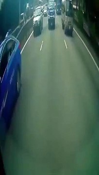 motorcyclist gets fatally run over by truck
