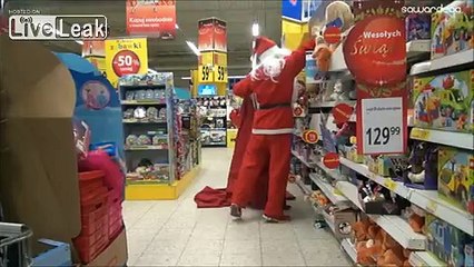LiveLeak.com - Sneaky Snitch Santa Prank